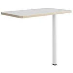 Retour direct Gautier Office Artefact orme et blanc pied tube