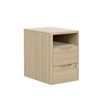 Caisson mobile GAUTIER OFFICE Absolu 2 tiroirs 1 niche vue 3