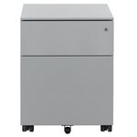 Caisson mobile métal GAUTIER OFFICE gris 2 tiroirs 42 cm vue 2