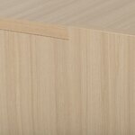 Bureau droit Brabant 180 et 200 cm chêne structuré blanc Gautier Office, vue 4