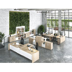 Gamme de mobilier de direction Brabant chêne structuré blanc Gautier Office