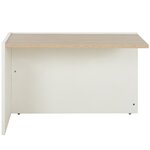Retour direct réversible Brabant 131 x 60 cm chêne structuré blanc Gautier Office, vue 2