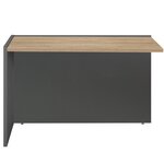 Retour direct réversible Brabant 131 x 60 cm chêne du bocage anthracite Gautier Office, vue 2