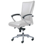 Fauteuil de direction MTI Jiair cuir blanc vue 2