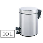 Poubelle métallique à pédale Q-Connect 20 L