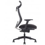 Fauteuil ergonomique MTI Millenium-F noir, vue 3