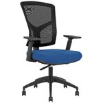Fauteuil de bureau MTI Wedge noir et bleu