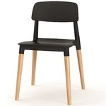 Chaise coworking MTI Rudy noir