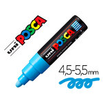 Marqueur Posca PC-7M pointe conique large bleu clair vue 2