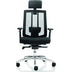 Fauteuil ergonomique MTI Solo noir dossier résille
