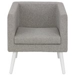 Fauteuil 1 place GAUTIER OFFICE X-Space gris chiné vue 2