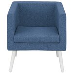 Fauteuil 1 place GAUTIER OFFICE X-Space bleu indigo vue 2
