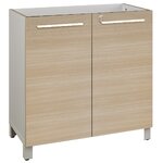 Rangement bas 2 portes Sunday chêne 80 cm Gautier Office
