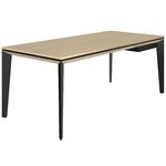 Bureau droit E-Motion 190 cm chêne structuré Gautier Office, vue produit