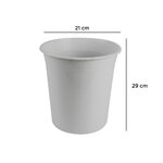 Corbeille à papier Q-CONNECT 13 L grise opaque vue 3