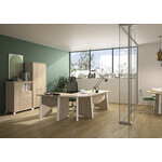 Mobilier de bureau Mambo chêne Sonoma blanc Gautier Office en situation