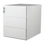 Caisson mobile métal MTI Boon-O blanc 3 tiroirs