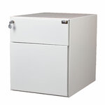 Caisson mobile métal MTI Boon-O blanc 2 tiroirs