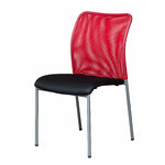 Chaise visiteur MTI Caluan rouge vue 2