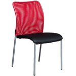 Chaise visiteur MTI Caluan rouge
