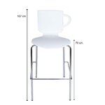 Tabouret haut MTI Coffee blanc vue 3