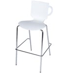 Tabouret haut MTI Coffee blanc