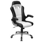 Fauteuil gamer MTI Calriss noir et blanc