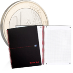 FOIRE A 1 EURO CAHIER BLACK'N RED NOTEBOOK COUVERTURE RIGIDE 2