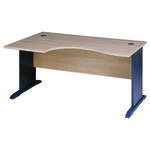 Plan compact gauche Syracuse MT3 Confort hêtre piétement L noir MT International, vue produit 1