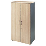 Armoire haute à portes 91x182x43 cm Syracuse MT3 Confort hêtre noir MT International, vue produit 1