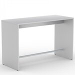 Table haute MNB Madera blanche, vue de face