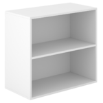 MON NOUVEAU BUREAU BIBLIOTHEQUE BASSE BLANC