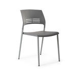 Chaise visiteur MTI Paisley gris vue 3