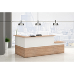 Banque blanche-noyer ambiance 2