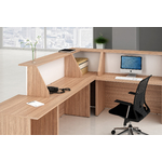 Banque blanche-noyer ambiance 3