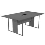 ARTARREDI BLADE ANTHRACITE TABLE REUNION 424-TOP-TAF-FC