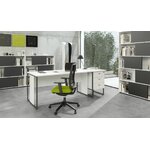 Ambiance bureau Blade blanc et anthracite, ligne Blade Artarredi