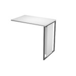 ARTARREDI Blade retour direct réversible blanc et anthracite 80x50 cm