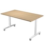 ARTARREDI TABLE RABATABLE TAXI CHENE & BLANC 01