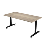 ARTARREDI TABLE RABATABLE TAXI CHENE CANADIEN & NOIR 01