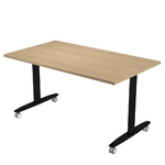 ARTARREDI TABLE RABATABLE TAXI CHENE & NOIR 01