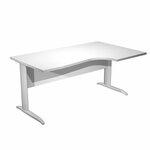 ARTARREDI CHICAGO BLANC BUREAU METAL PLAN COMPACT DROIT