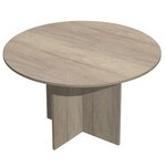 Table de réunion ronde ARTARREDI Chicago chêne canadien
