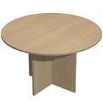 Table de réunion ronde ARTARREDI Chicago chêne