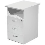 Caisson bout de bureau ARTARREDI Detroit gris