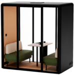 CABINE ACOUSTIQUE ESSEN L ANTHRACITE VERT 01