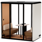 CABINE ACOUSTIQUE ESSEN L BLANC MARRON 01