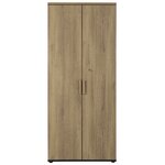 Armoire 2 portes Italic chêne du bocage et anthracite Gautier Office