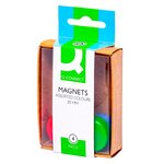 Aimants ronds Q-CONNECT coloris assortis boîte de 4
