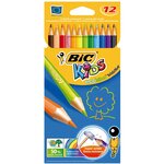 Crayons de couleur BIC Kids Evolution étui de 12